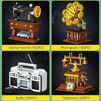 Thumbnail for Building Blocks MOC Ideas Retro Telephone MINI Bricks Toys 00939 Construction Set Toys - 6