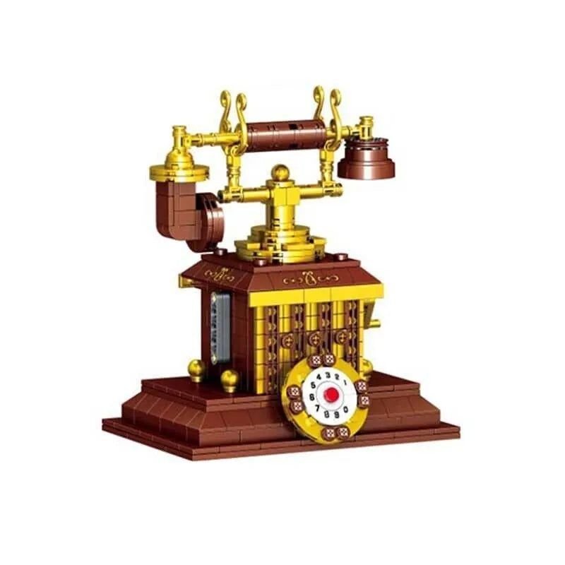 Building Blocks MOC Ideas Retro Telephone MINI Bricks Toys 00939 Construction Set Toys - 1