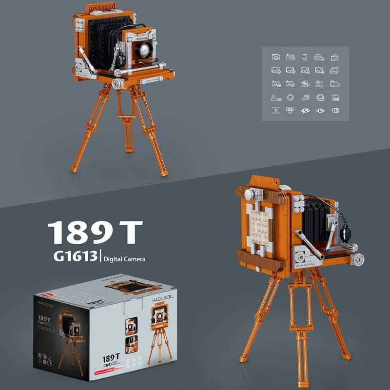 Building Blocks MOC Ideas Vintage Digital Camera MINI Bricks Toys - 5