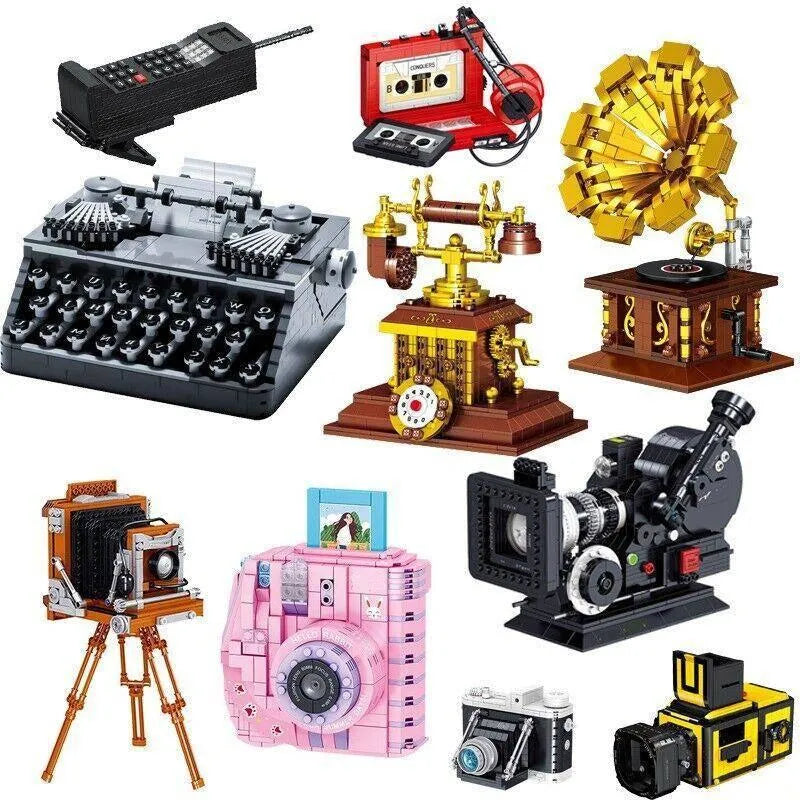 Building Blocks MOC Ideas Vintage Digital Camera MINI Bricks Toys - 14