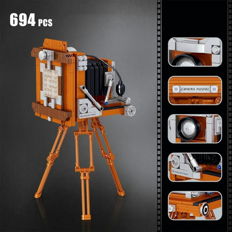 Building Blocks MOC Ideas Vintage Digital Camera MINI Bricks Toys - 3