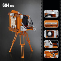Thumbnail for Building Blocks MOC Ideas Vintage Digital Camera MINI Bricks Toys - 3