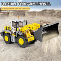 Thumbnail for Building Blocks MOC Mini City Bulldozer Loader Truck Car Bricks Kids Toys - 2