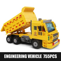 Thumbnail for Building Blocks MOC Mini City Heavy Dump Car Truck Bricks Kids Toys Construction Set Toys - 1