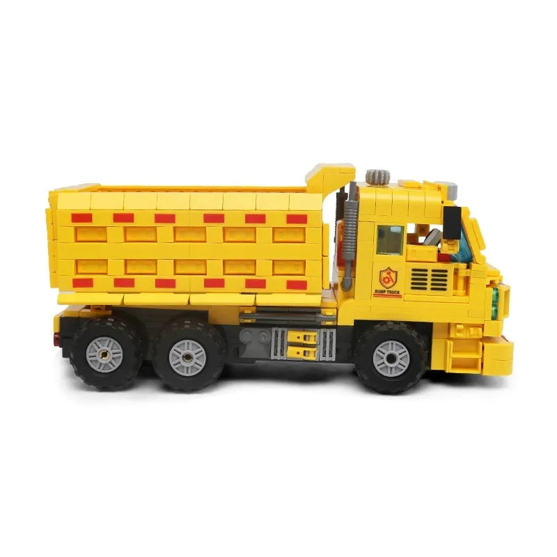 Building Blocks MOC Mini City Heavy Dump Car Truck Bricks Kids Toys - 5