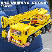 Thumbnail for Building Blocks MOC Mini City Mobile Crane Truck Bricks Toys - 5