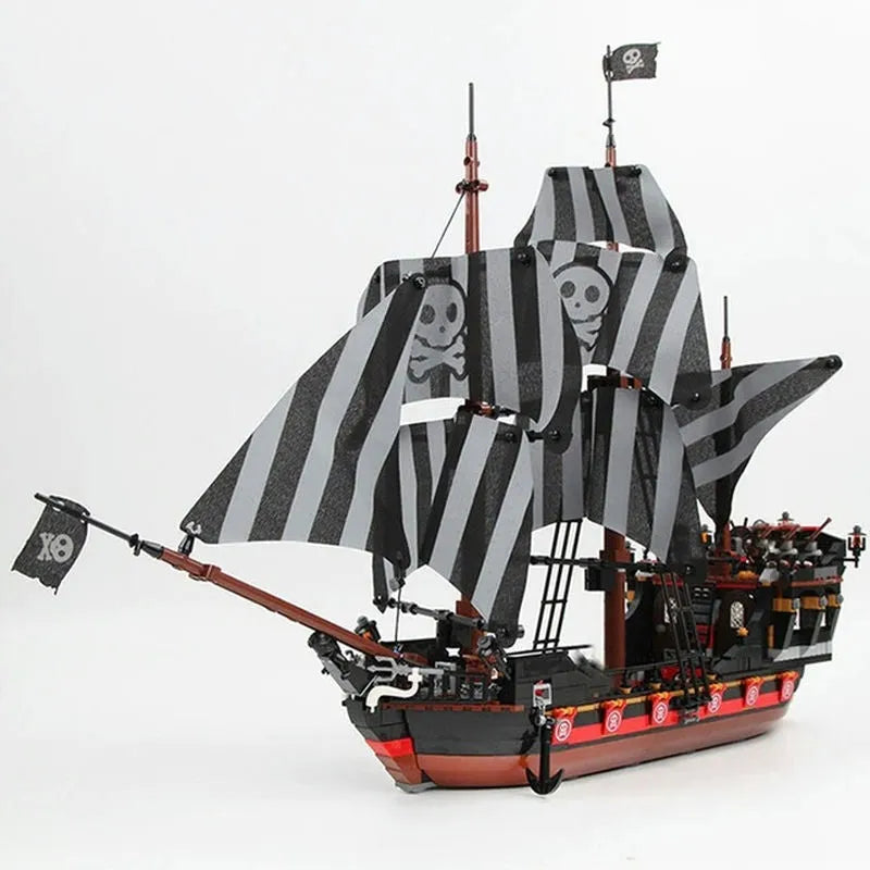 Building Blocks MOC Pirates Of Caribbean Skull Ship Adventures - 6