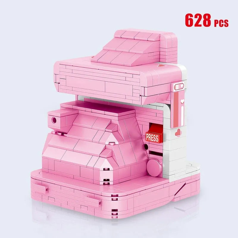 Building Blocks MOC Rainbow Instant Photo Camera MINI Bricks Toys - 8