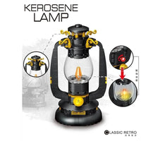 Thumbnail for Building Blocks MOC Retro Classic Kerosene Lamp MINI Bricks Model Toys - 7