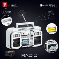 Thumbnail for Building Blocks MOC Retro Classic Radio MINI Bricks Toys 00938 - 2