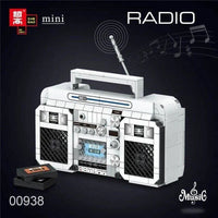 Thumbnail for Building Blocks MOC Retro Classic Radio MINI Bricks Toys 00938 - 3