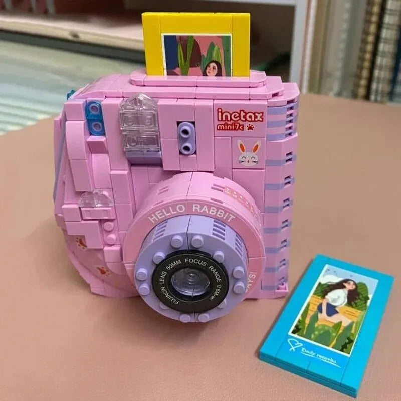 Building Blocks MOC Retro Instant Photo Camera MINI Bricks Toy - 11
