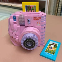 Thumbnail for Building Blocks MOC Retro Instant Photo Camera MINI Bricks Toy - 11