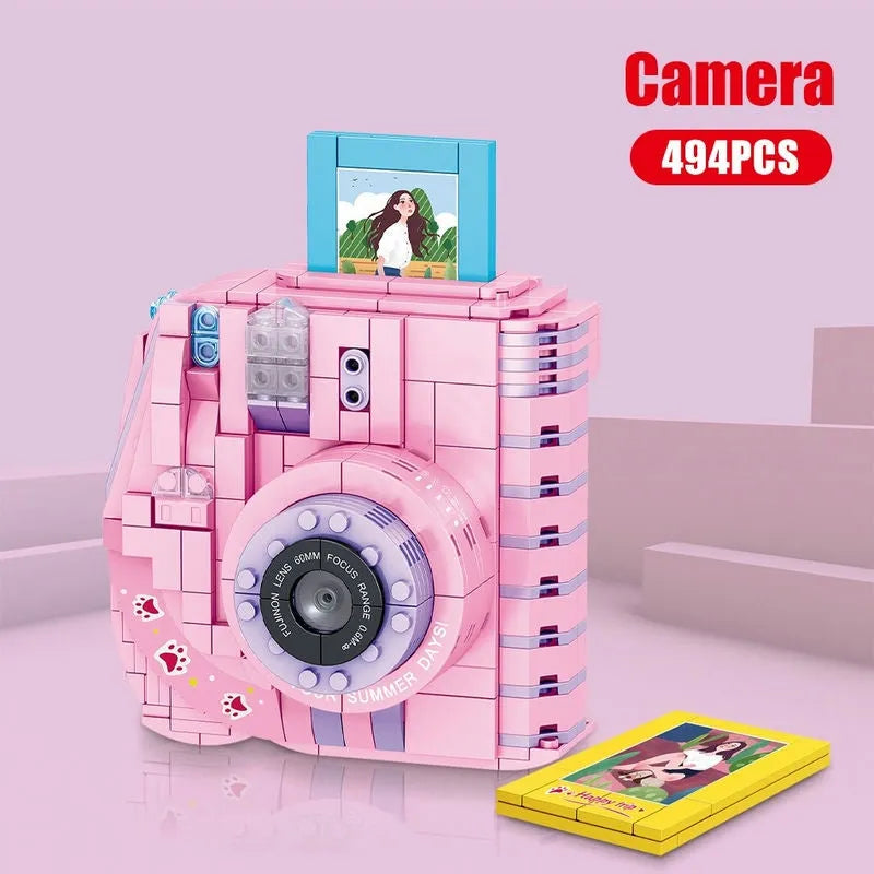 Building Blocks MOC Retro Instant Photo Camera MINI Bricks Toy - 6