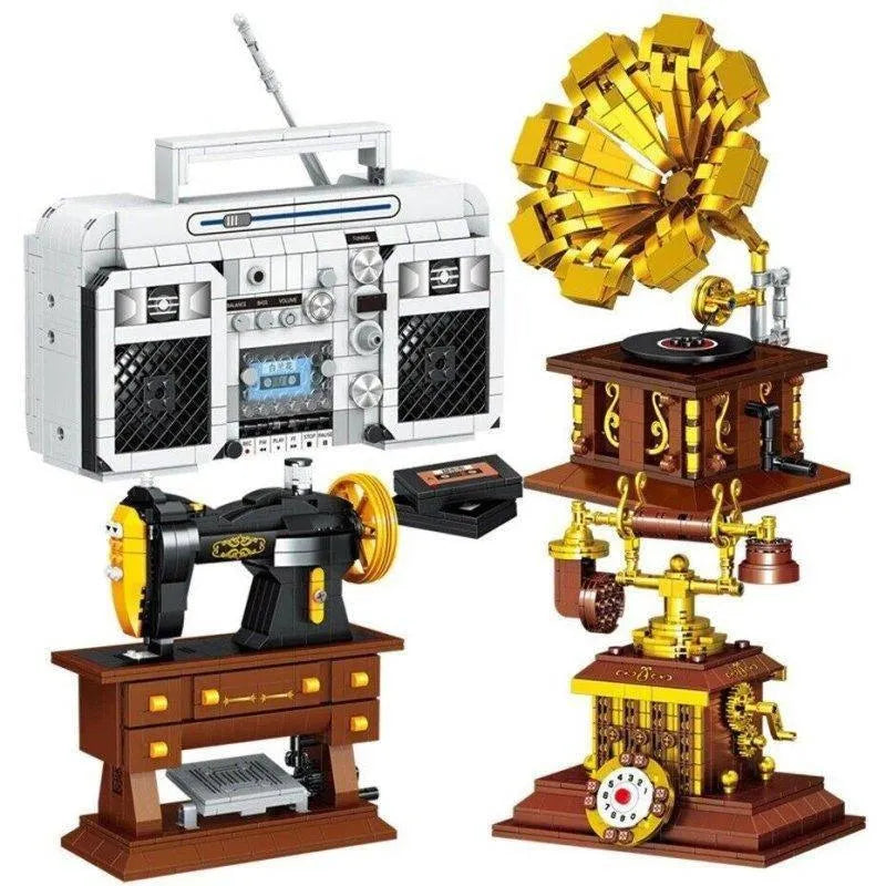 Building Blocks MOC Retro Sewing Machine MINI Bricks Toy 00936 - 4