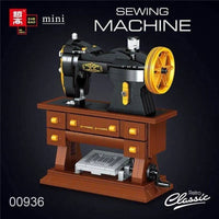 Thumbnail for Building Blocks MOC Retro Sewing Machine MINI Bricks Toy 00936 - 2