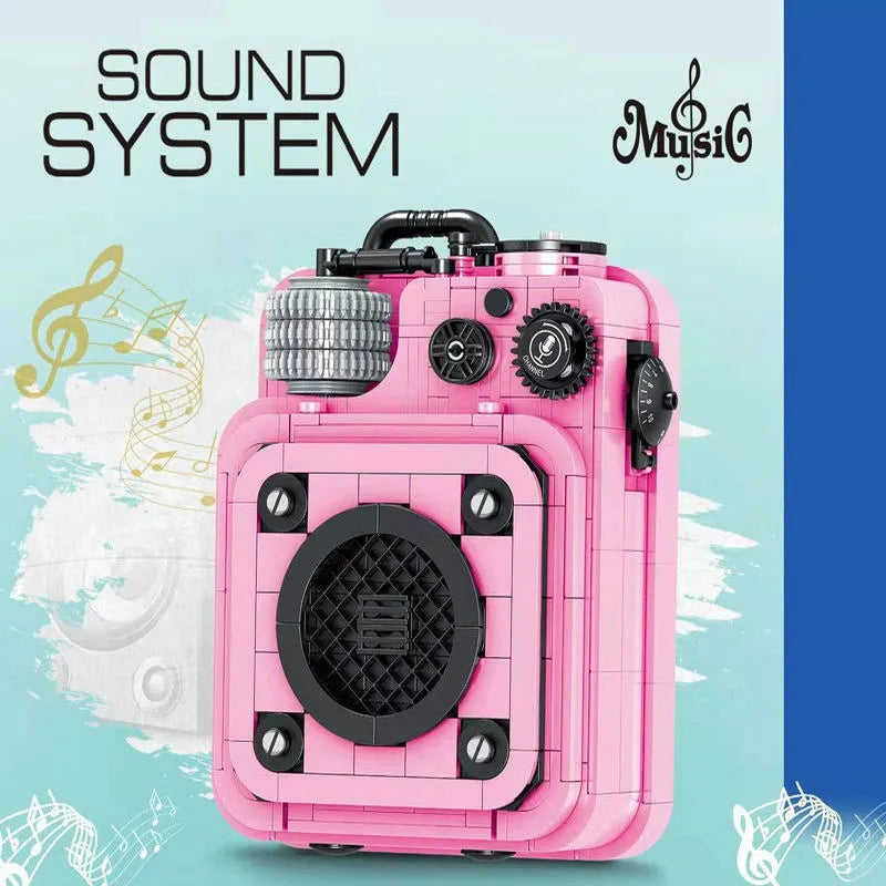 Building Blocks MOC Retro Sound System MINI Bricks Toys 00985 Construction Set Toys - 2