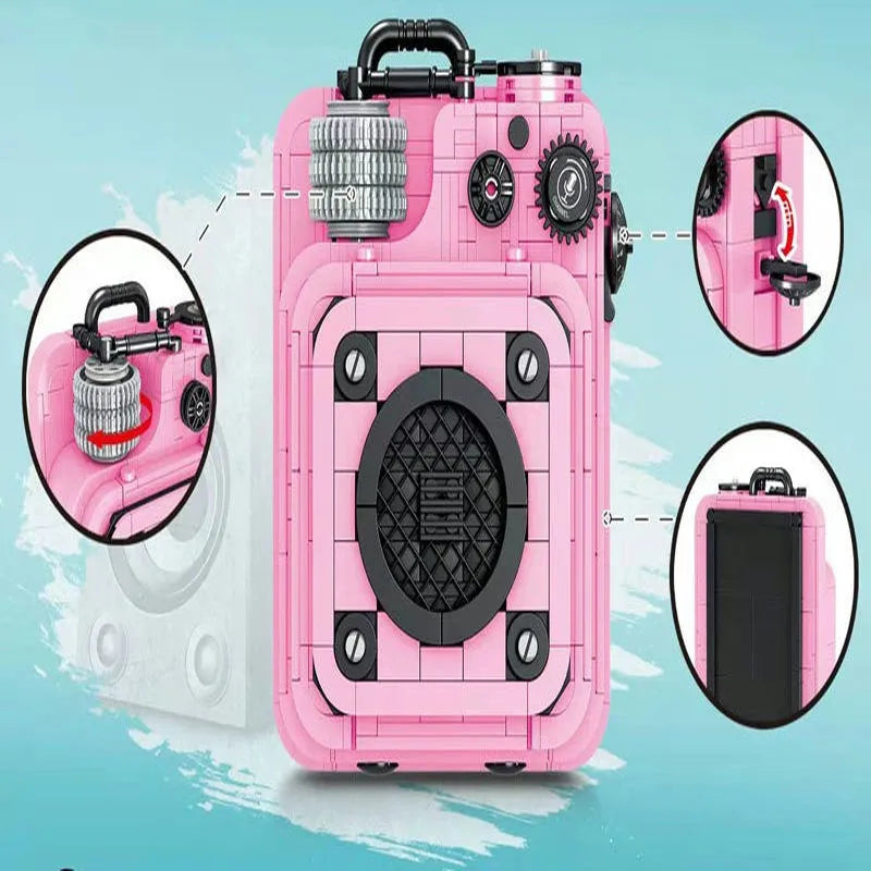 Building Blocks MOC Retro Sound System MINI Bricks Toys 00985 Construction Set Toys - 4