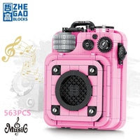 Thumbnail for Building Blocks MOC Retro Sound System MINI Bricks Toys 00985 Construction Set Toys - 3