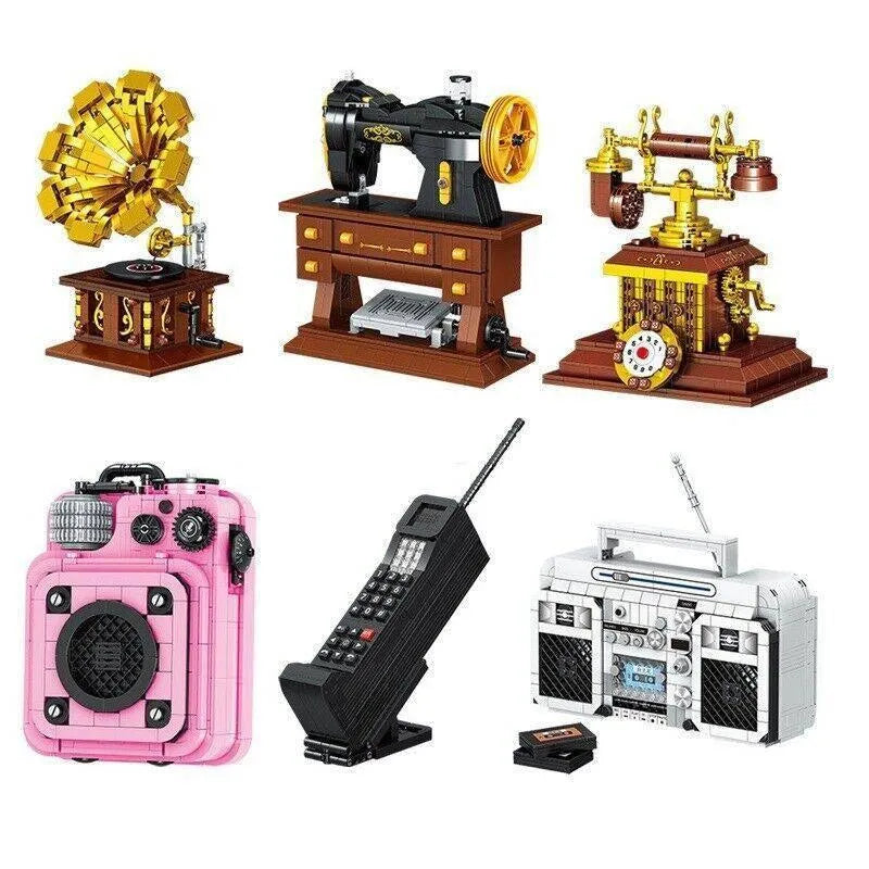 Building Blocks MOC Retro Sound System MINI Bricks Toys 00985 Construction Set Toys - 8