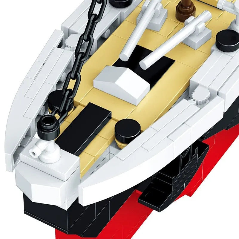 Building Blocks MOC RMS Titanic Steam Boat Ship Bricks Toys - 5
