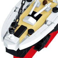 Thumbnail for Building Blocks MOC RMS Titanic Steam Boat Ship Bricks Toys - 5