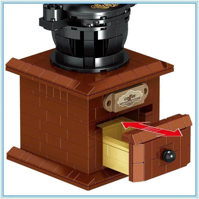 Building Blocks MOC Vintage Coffee Machine MINI Bricks Toy 00984 - 3
