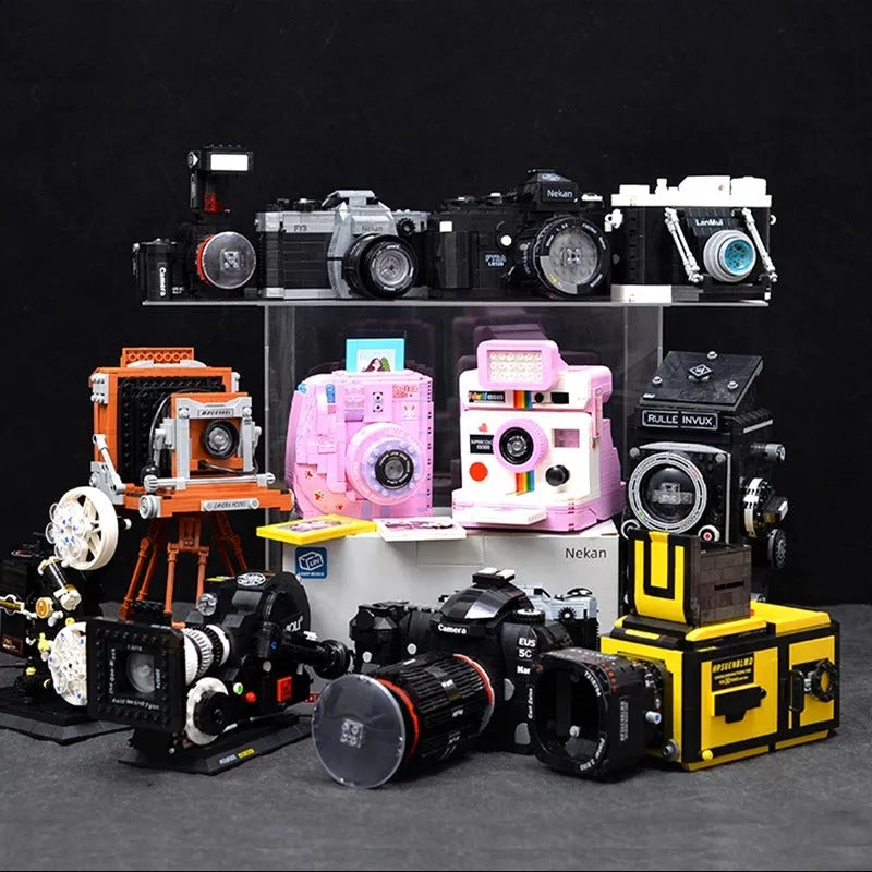 Bricks Block Camera MOC Vintage SLR Digital Camera Building Blocks Toy 00905