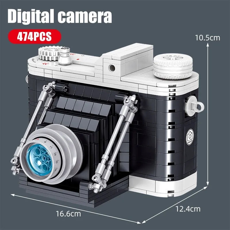 Camera Building Blocks MOC Vintage SLR Digital Camera Building Blocks Toy 00905