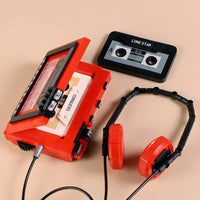 Thumbnail for Building Blocks Retro Red Tape Recorder MINI Bricks Toys 00989 - 7
