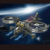 Thumbnail for Building Blocks Technic MOC Science Fiction Ghost Attack Helicopter Bricks Toys Construction Set Toys - 2