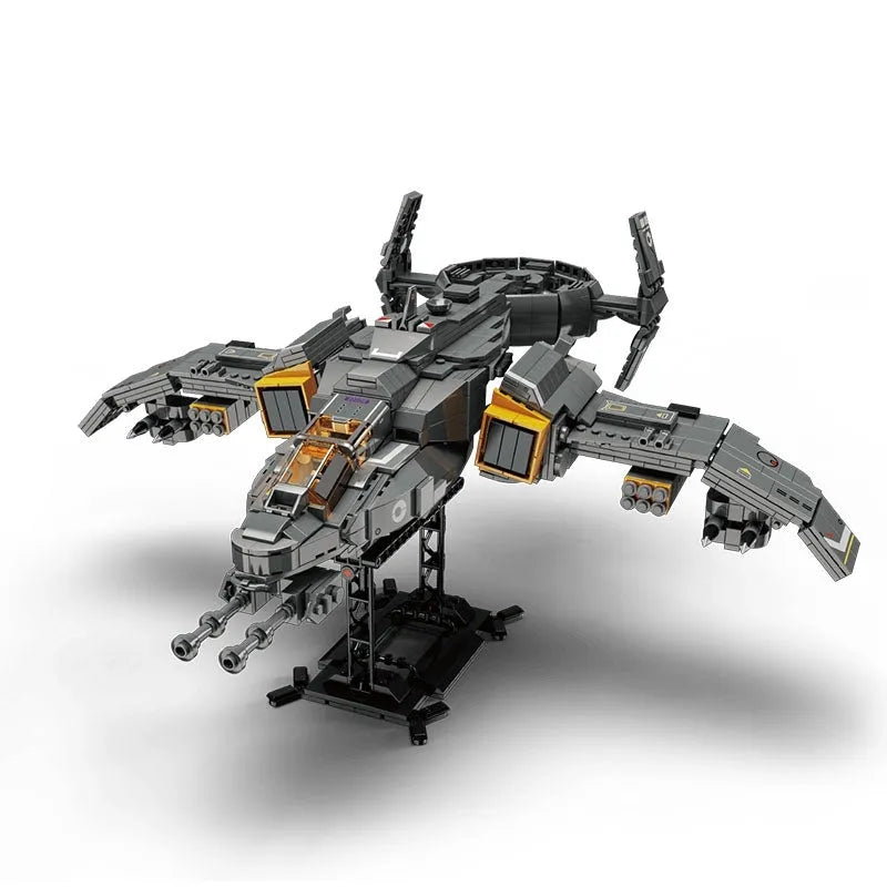 Building Blocks Technic MOC Science Fiction Phantom Attack Aircraft Bricks Toys - 5