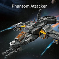 Thumbnail for Building Blocks Technic MOC Science Fiction Phantom Attack Aircraft Bricks Toys Construction Set Toys - 6