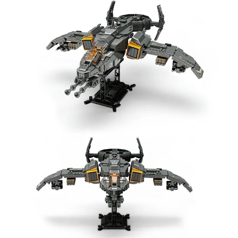 Building Blocks Technic MOC Science Fiction Phantom Attack Aircraft Bricks Toys - 3