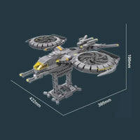 Thumbnail for Building Blocks Technic MOC Science Fiction Raptor Attack Aircraft Bricks Toys - 7