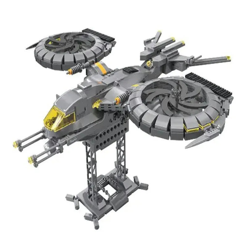 Building Blocks Technic MOC Science Fiction Raptor Attack Aircraft Bricks Toys - 2