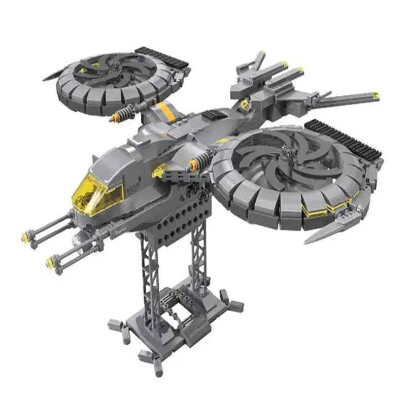 Building Blocks Technic MOC Science Fiction Raptor Attack Aircraft Bricks Toys Construction Set Toys - 2