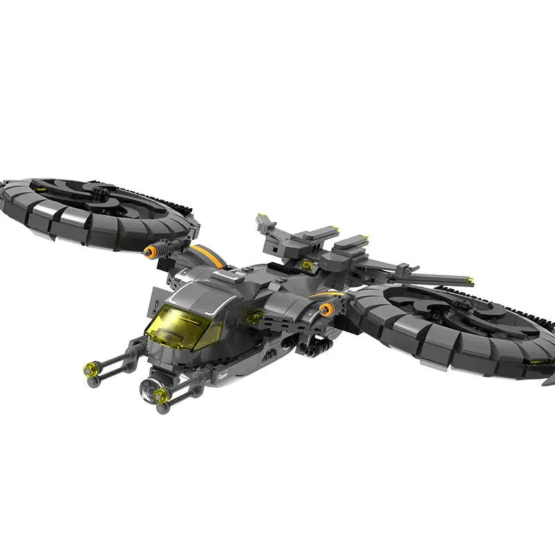 Building Blocks Technic MOC Science Fiction Raptor Attack Aircraft Bricks Toys - 1
