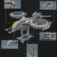 Thumbnail for Building Blocks Technic MOC Science Fiction Raptor Attack Aircraft Bricks Toys - 5