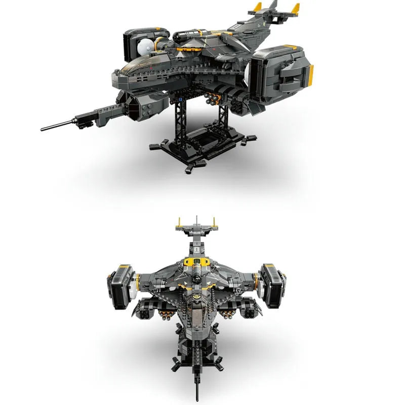 Building Blocks Technical Science Fiction MOC Titan Attack Aircraft Bricks Toys Construction Set Toys - 4