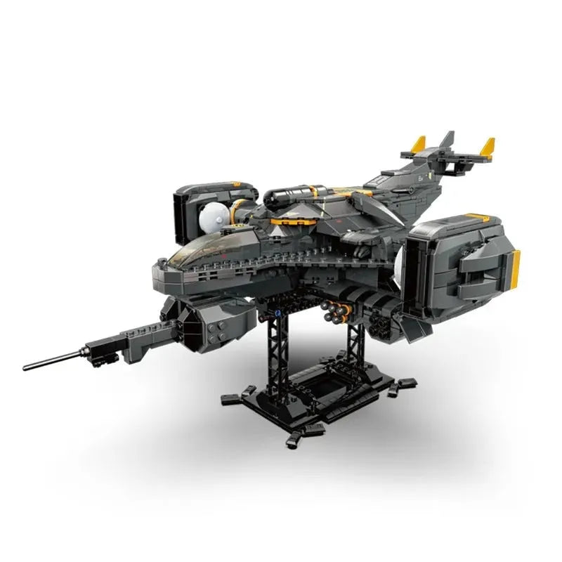 Building Blocks Technical Science Fiction MOC Titan Attack Aircraft Bricks Toys Construction Set Toys - 1
