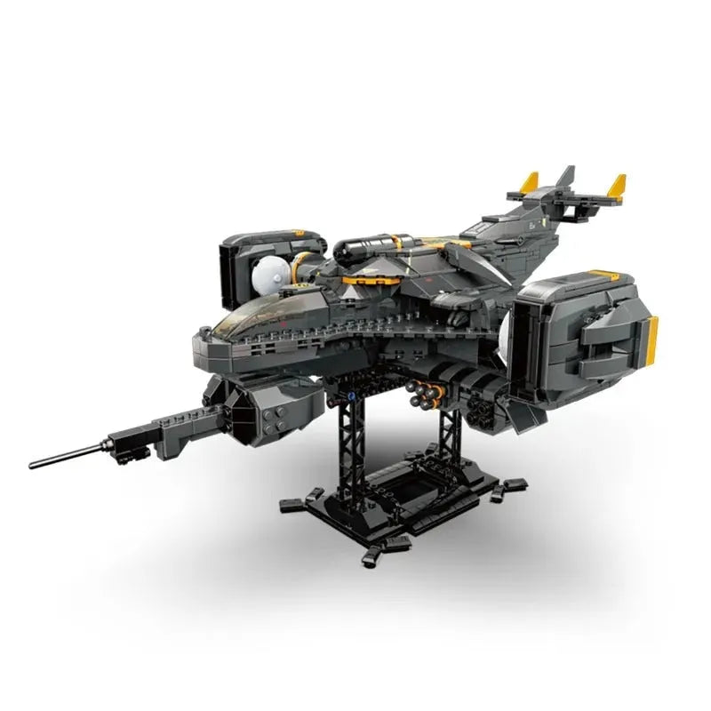 Building Blocks Technical Science Fiction MOC Titan Attack Aircraft Bricks Toys - 1